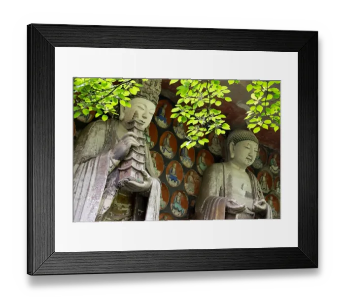 Framed Print : Rock Carvings, Baodingshan, Dazu, China Framed Print : Rock Carvings, Baodingshan, Dazu, China