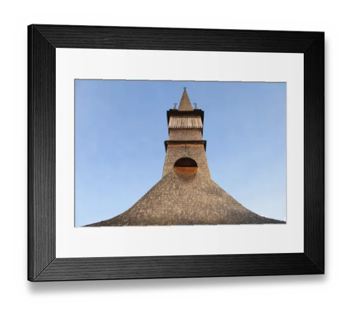 Framed Print : Wooden church in Surdesti Framed Print : Wooden church in Surdesti
