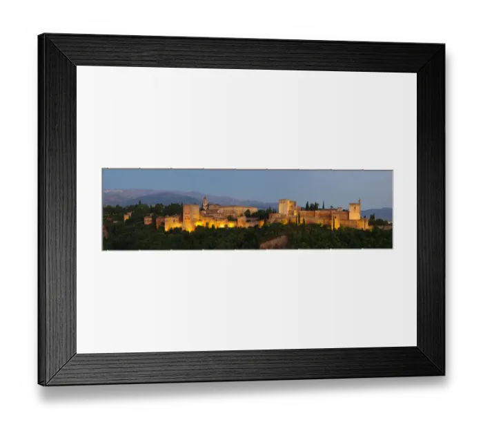 Framed Print : Panoramic view of Alhambra of Granada Framed Print : Panoramic view of Alhambra of Granada