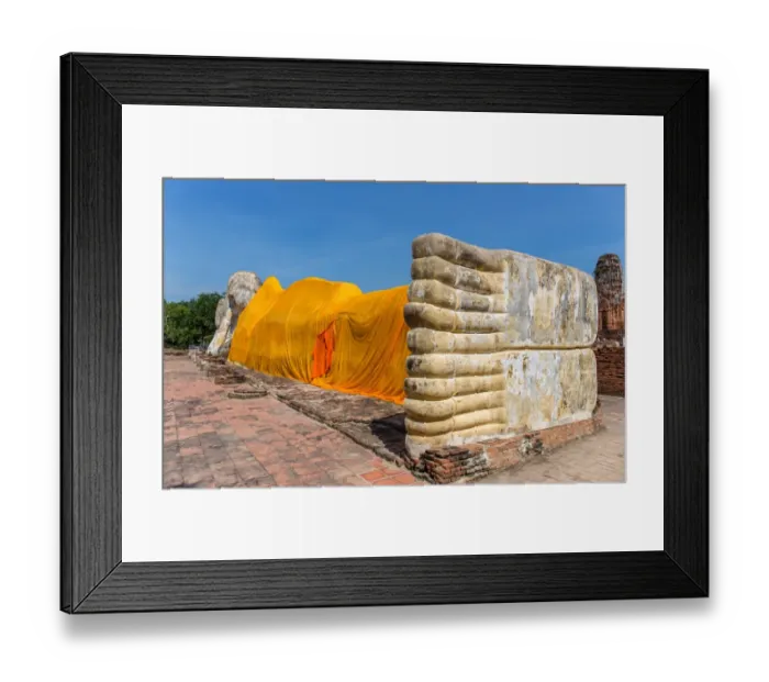 Framed Print : Reclining Buddha at Ayutthaya Framed Print : Reclining Buddha at Ayutthaya