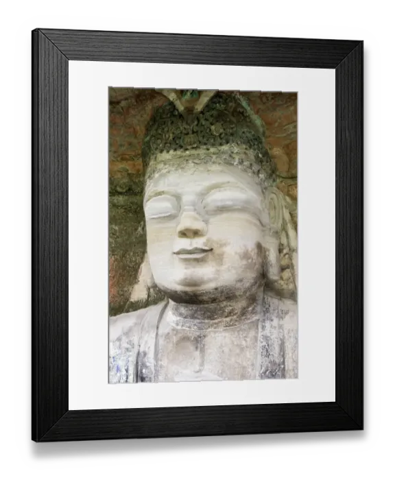 Framed Print : Rock Carving, Baodingshan, Dazu, Chongqing, China