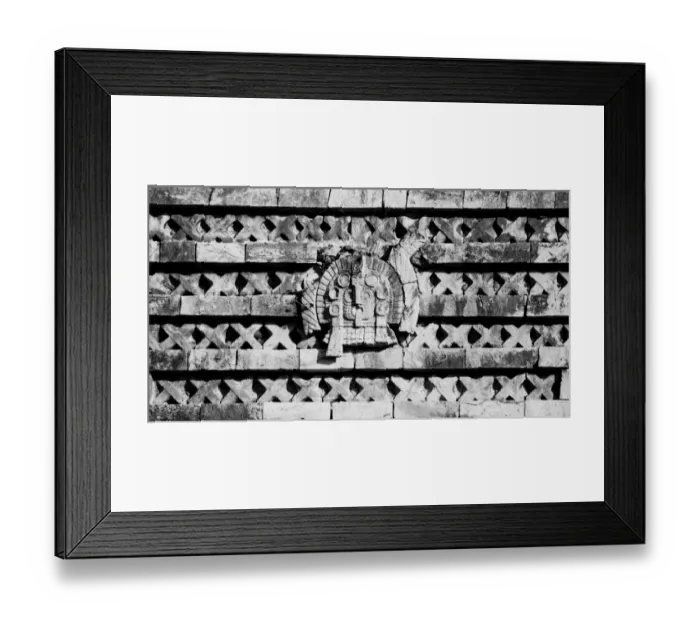 Framed Print : Detail of Nunnery Quadrangle building, Uxmal, Mexico Framed Print : Detail of Nunnery Quadrangle building, Uxmal, Mexico