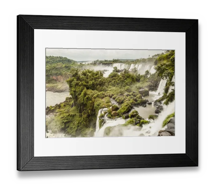 Framed Print : Mist over Iguazu Waterfalls, Argentina