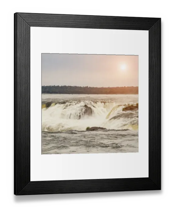 Framed Print : Sunset at Devils Throat, Iguazu National Park Framed Print : Sunset at Devils Throat, Iguazu National Park