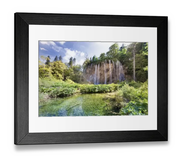 Framed Print : Waterfalls, National Park Plitvice Lakes, Croatia Framed Print : Waterfalls, National Park Plitvice Lakes, Croatia