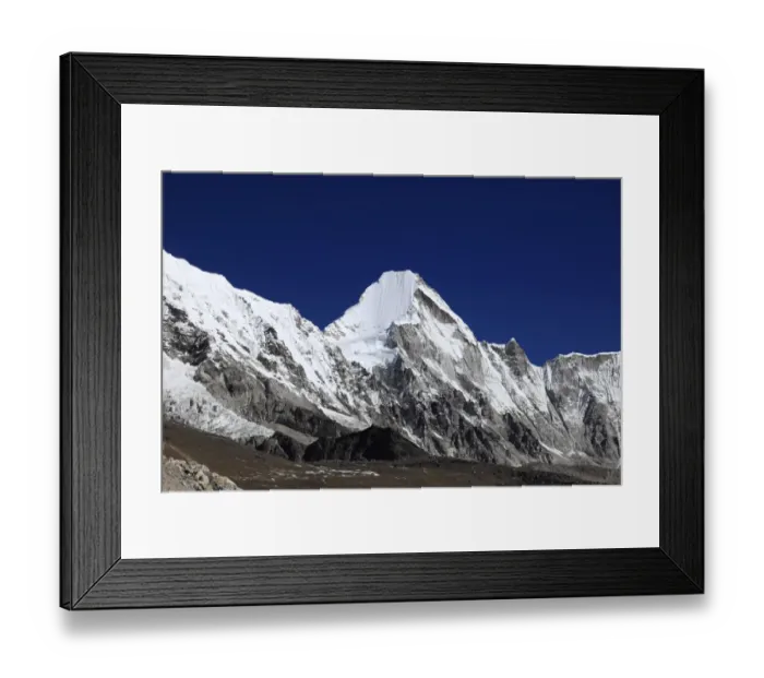 Framed Print : Lingtren mountain
