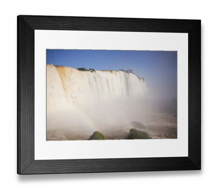 Framed Print : IguaAzu Waterfalls with rainbow, Brazil Framed Print : IguaAzu Waterfalls with rainbow, Brazil