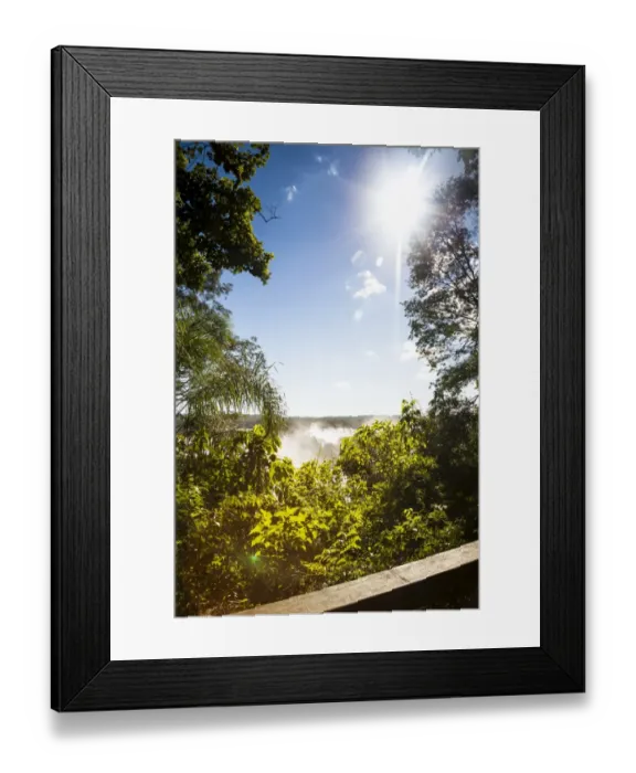 Framed Print : From a footbridge of IguaAzu Nationa Park Framed Print : From a footbridge of IguaAzu Nationa Park