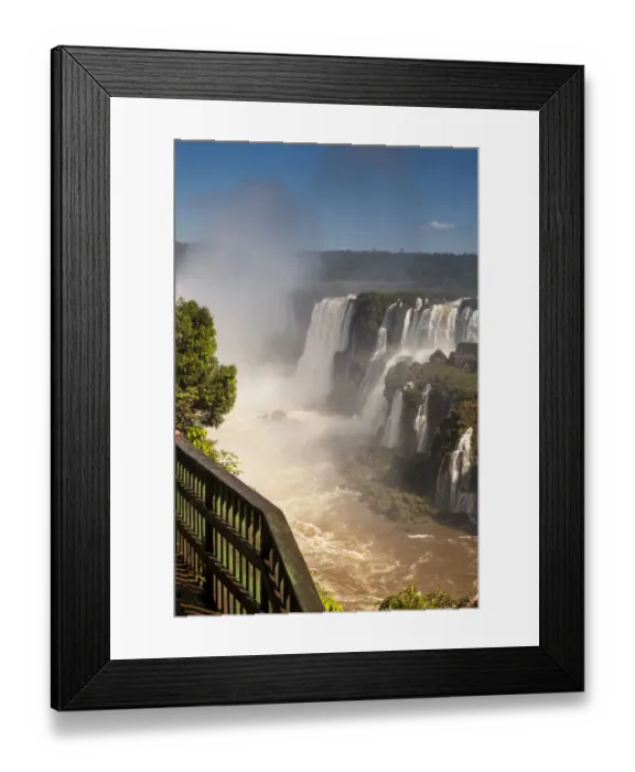 Framed Print : From a footbridge of IguaAzu National Park Framed Print : From a footbridge of IguaAzu National Park