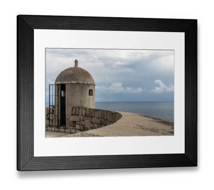 Framed Print : A look out post on the walls of Dubrovnik old city Framed Print : A look out post on the walls of Dubrovnik old city