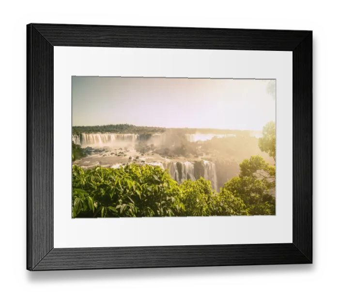 Framed Print : Morning sun at IguaAzu Waterfalls Framed Print : Morning sun at IguaAzu Waterfalls