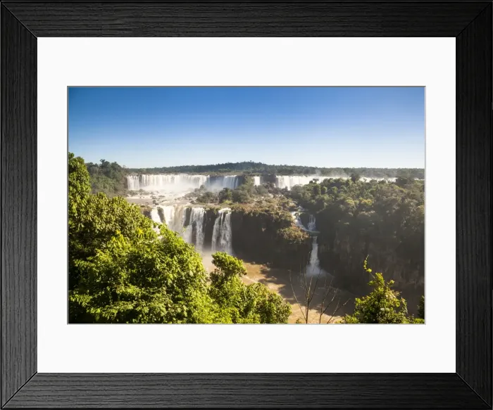 Framed Print : IguaAzu Waterfalls, UNESCO World Heritage Site