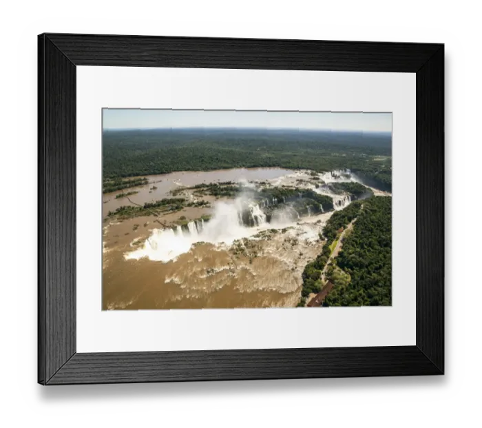 Framed Print : Aerial view of Iguazu Waterfalls Framed Print : Aerial view of Iguazu Waterfalls