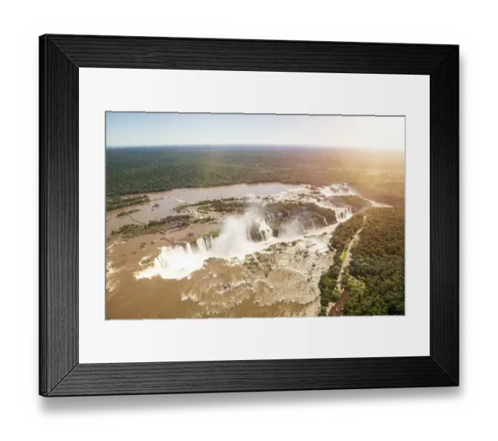 Framed Print : Aerial view of Iguazu Waterfalls Framed Print : Aerial view of Iguazu Waterfalls