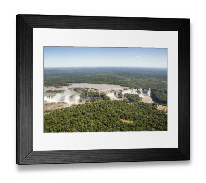 Framed Print : Aerial view of Iguazu Waterfalls Framed Print : Aerial view of Iguazu Waterfalls