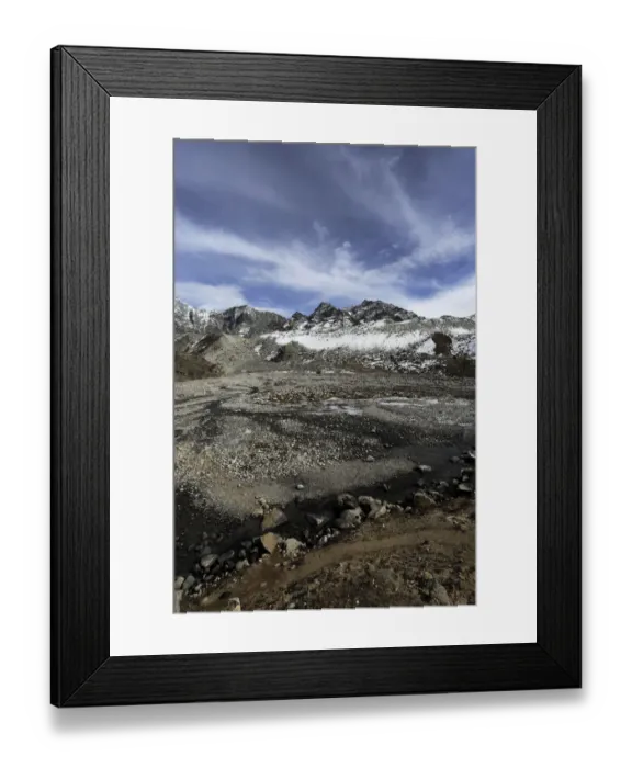 Framed Print : Mehra Peak mountain, Everest base camp trek Framed Print : Mehra Peak mountain, Everest base camp trek