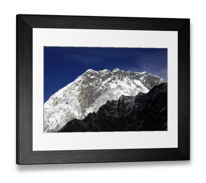 Framed Print : Summit of Nuptse mountain (7864 M)