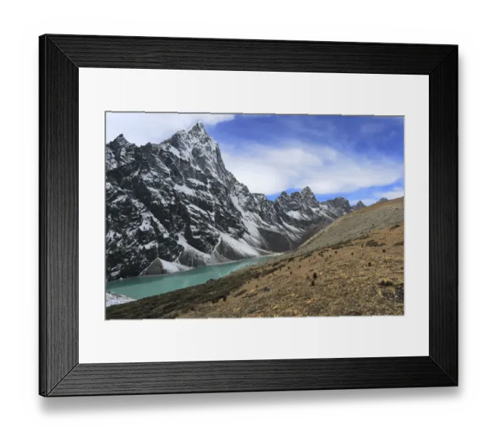 Framed Print : Cholotse Cho glacial Lake, (Chlo Tsho) Framed Print : Cholotse Cho glacial Lake, (Chlo Tsho)