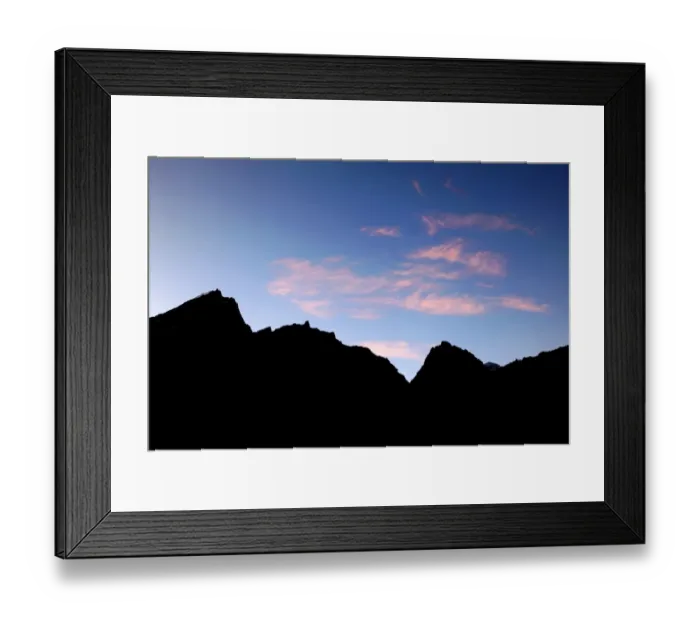 Framed Print : Sunset over the Summit of Nuptse mountain