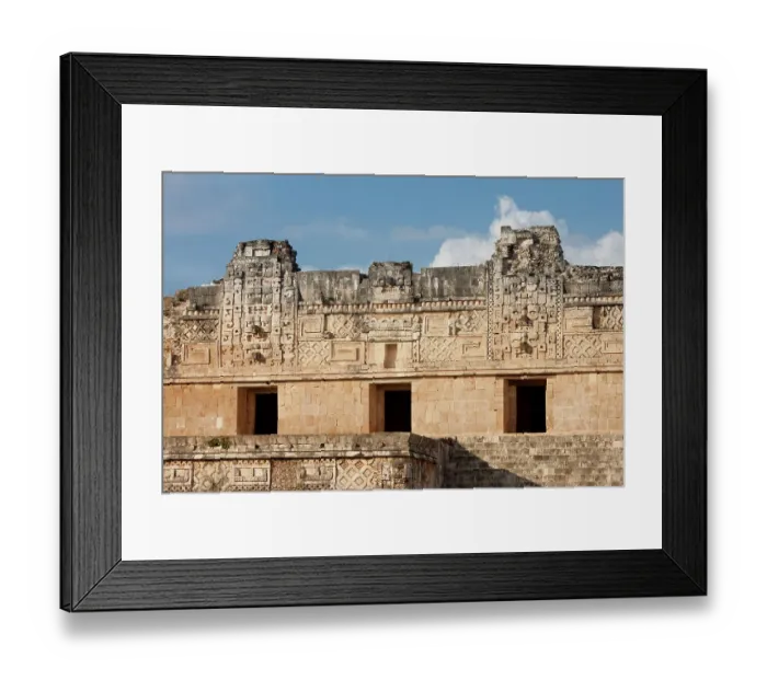 Framed Print : Nunnery Quadrangle building, Uxmal, Mexico Framed Print : Nunnery Quadrangle building, Uxmal, Mexico