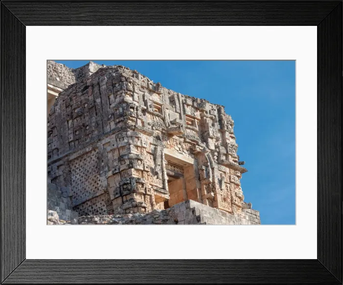 Framed Print : Detail of Magician Pyramid, Uxmal, Mexico Framed Print : Detail of Magician Pyramid, Uxmal, Mexico