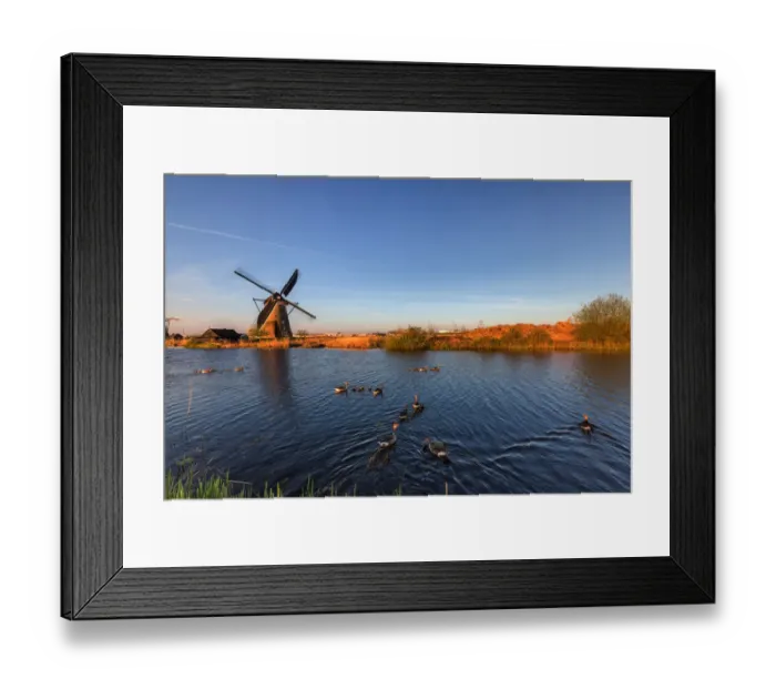 Framed Print : Netherlands, Kinderdijk