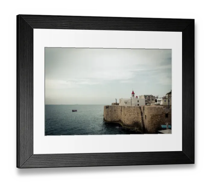 Framed Print : View of the old city walls, Acco, Israel Framed Print : View of the old city walls, Acco, Israel
