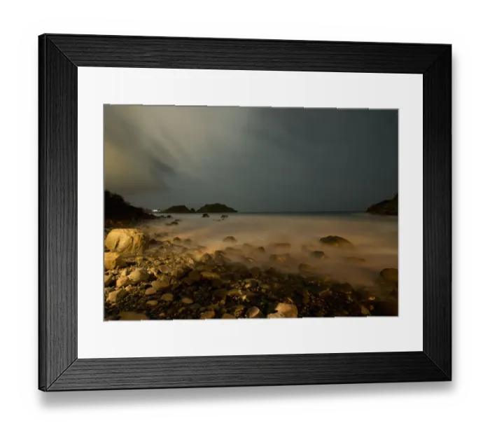 Framed Print : Praia do cachorro at night Framed Print : Praia do cachorro at night