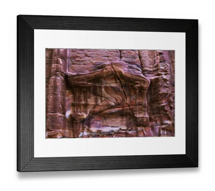 Framed Print : A rugged rock wall of colourful sandstone Framed Print : A rugged rock wall of colourful sandstone