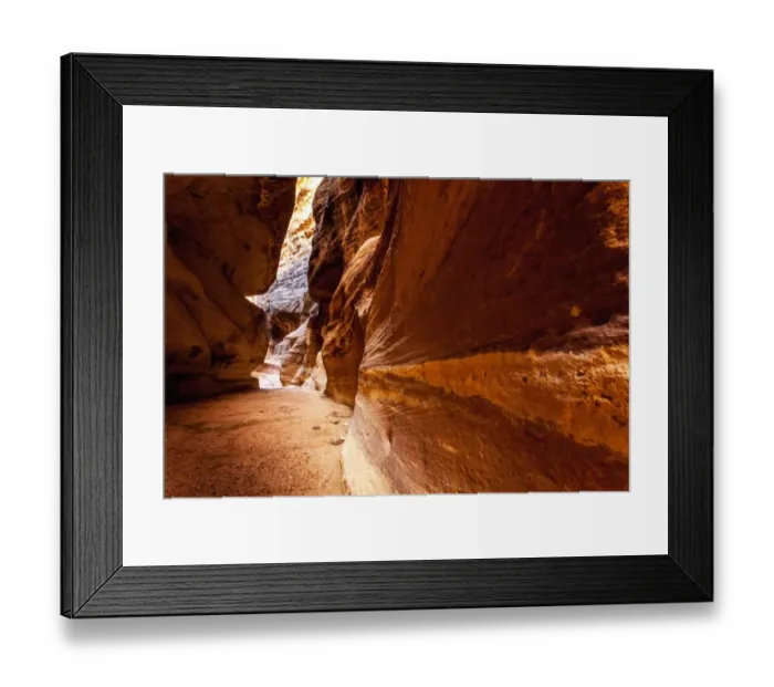 Framed Print : High rock walls and a narrow path at the entrance to an ancient city Framed Print : High rock walls and a narrow path at the entrance to an ancient city