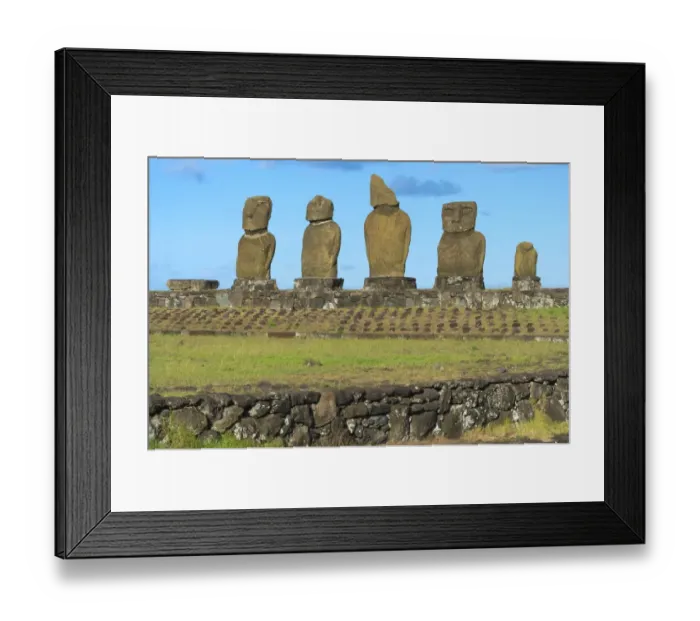 Framed Print : Tahai - Easter Island Framed Print : Tahai - Easter Island