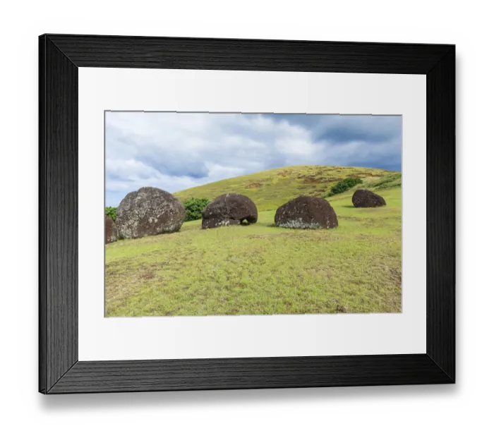 Framed Print : Puna Pau - Easter Island Framed Print : Puna Pau - Easter Island