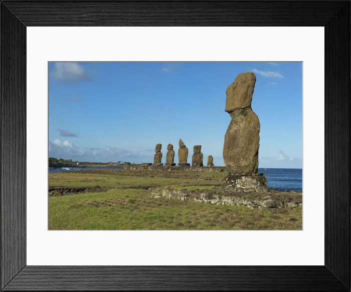 Framed Print : Tahai - Easter Island Framed Print : Tahai - Easter Island