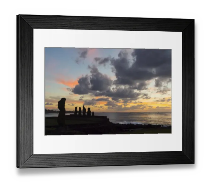 Framed Print : Tahai - Easter Island Framed Print : Tahai - Easter Island