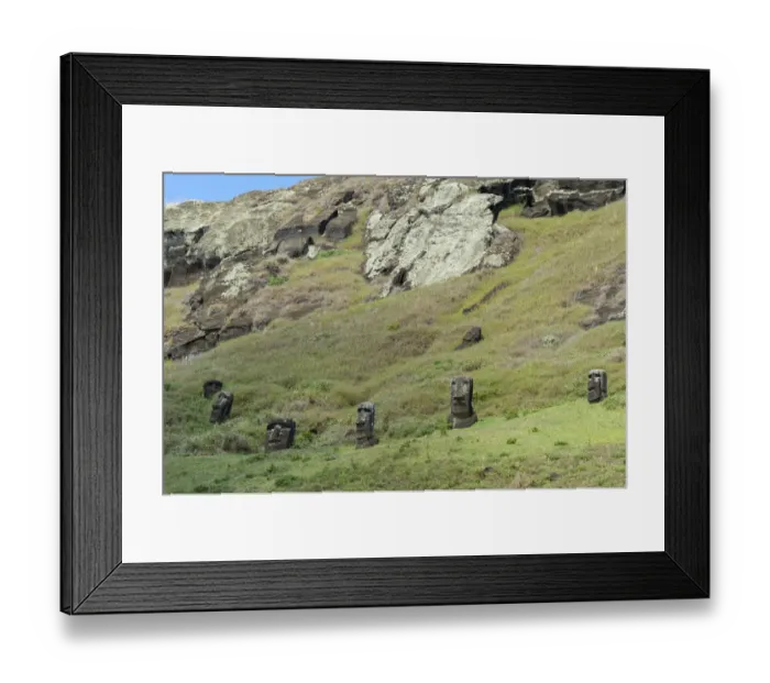 Framed Print : Rano Raraku - Easter Island Framed Print : Rano Raraku - Easter Island
