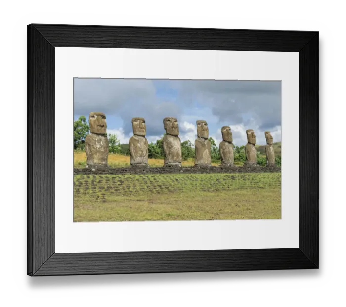 Framed Print : Ahu Akivi - Easter Island Framed Print : Ahu Akivi - Easter Island
