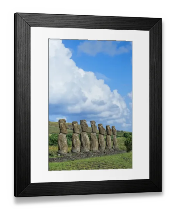 Framed Print : Ahu Akivi - Easter Island Framed Print : Ahu Akivi - Easter Island
