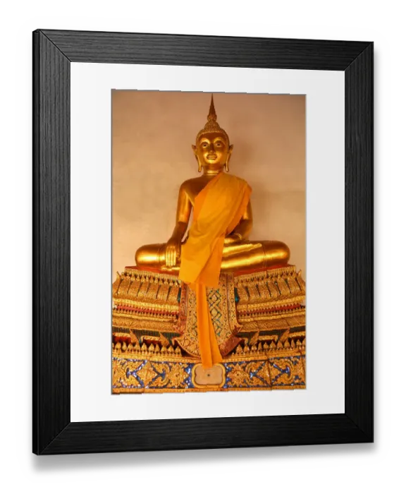 Framed Print : Buddha in Wat Mahathat, Bangkok Framed Print : Buddha in Wat Mahathat, Bangkok