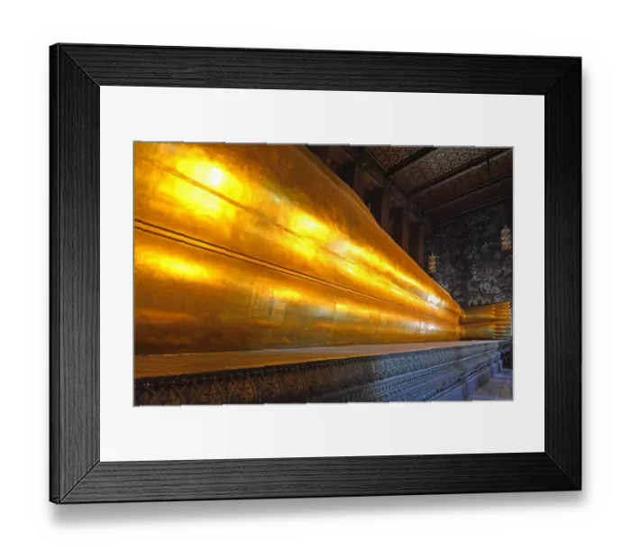 Framed Print : Reclining Buddha Framed Print : Reclining Buddha