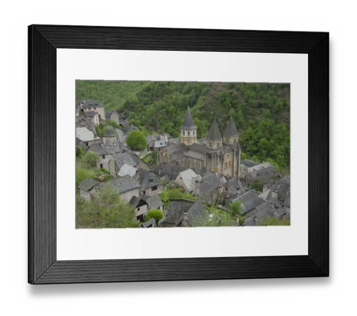 Framed Print : A general view of Conques Framed Print : A general view of Conques