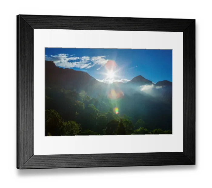 Framed Print : Mountains in India at sunrise Framed Print : Mountains in India at sunrise