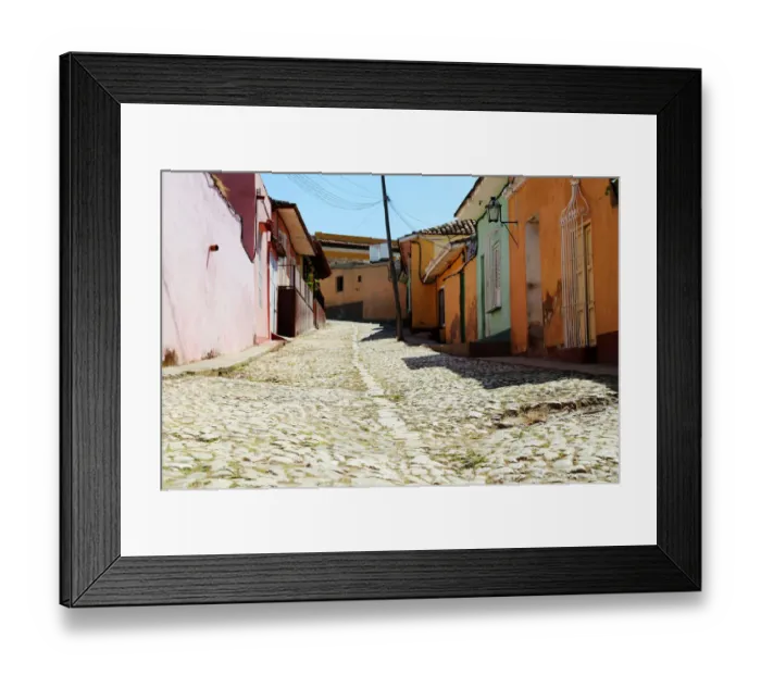 Framed Print : Street of Trinidad Framed Print : Street of Trinidad