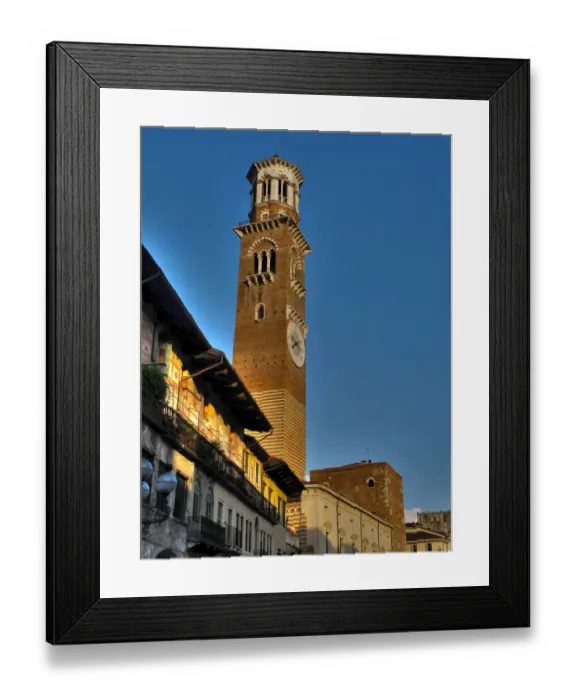 Framed Print : Torre dei Lamberti Verona Italy Framed Print : Torre dei Lamberti Verona Italy