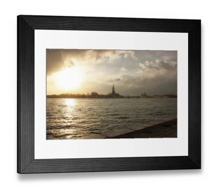 Framed Print : Winter sunset on the Venetian Lagoon Framed Print : Winter sunset on the Venetian Lagoon