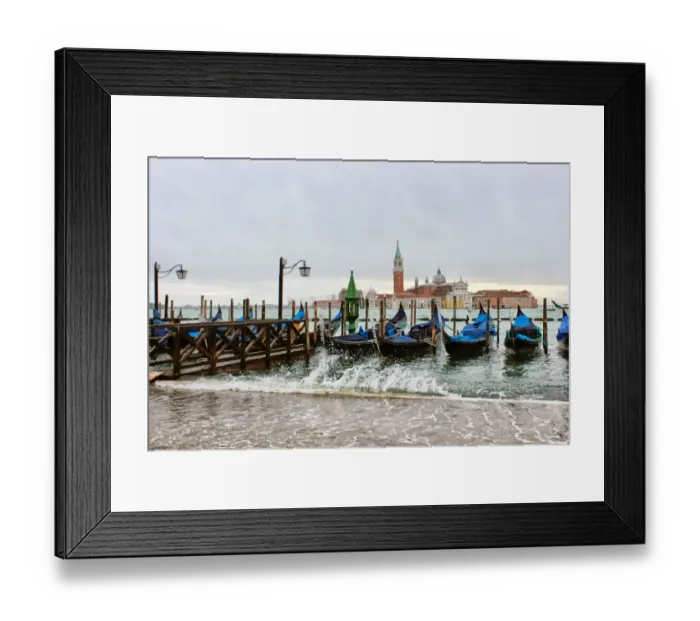 Framed Print : High tide on the Venetian Lagoon Framed Print : High tide on the Venetian Lagoon