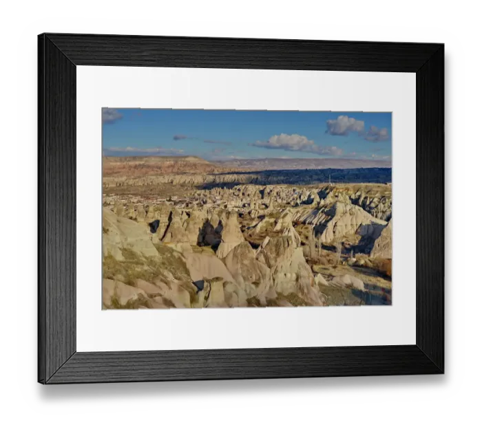 Framed Print : View of gAoreme on a partly cloudy day Framed Print : View of gAoreme on a partly cloudy day