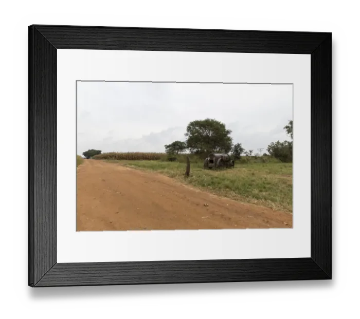 Framed Print : Tractor of iron in Zimbabwe Framed Print : Tractor of iron in Zimbabwe