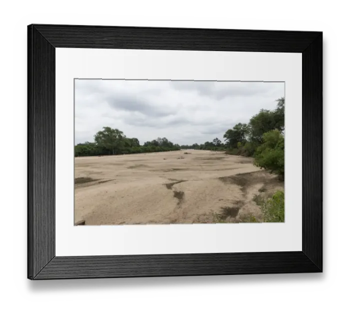 Framed Print : Dried up river bed Framed Print : Dried up river bed
