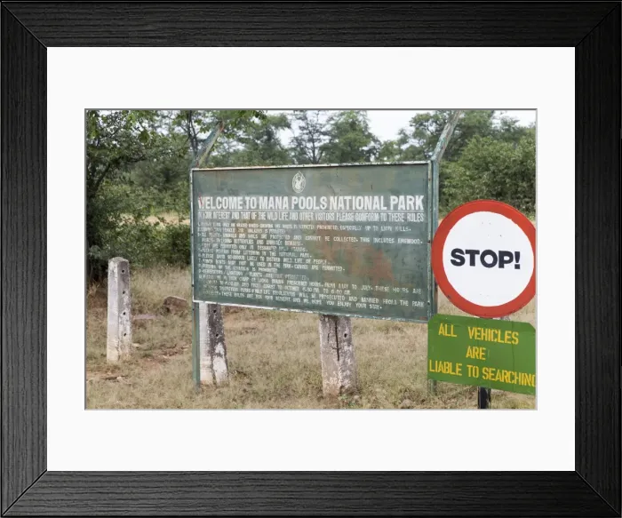 Framed Print : Shield of Mana Pools National Park Framed Print : Shield of Mana Pools National Park