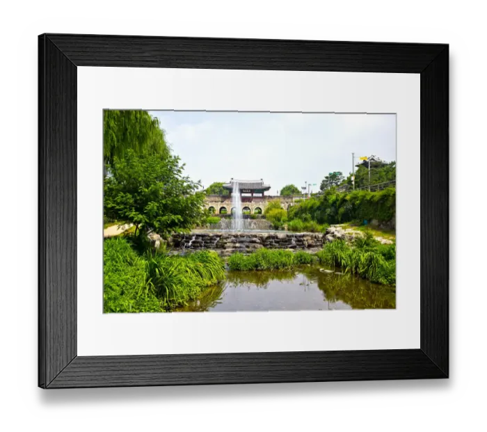 Framed Print : Landscape in Fort Suwon Framed Print : Landscape in Fort Suwon